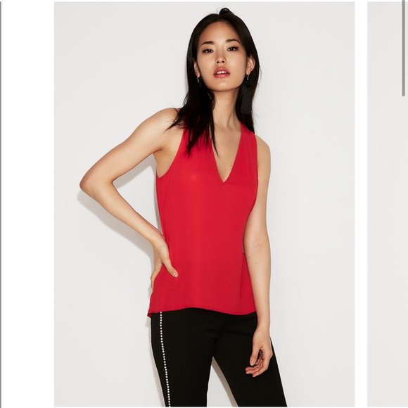Express top, XS, Red, Open Back, Tie detail - Picture 2 of 7